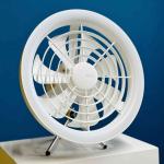 JISULIFE FA17 Rechargeable Outdoor Ceiling Fan with LED Light – Portable, Silent & Long Battery Life