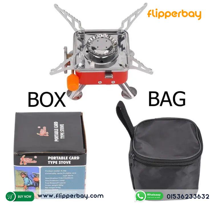 Kovar K-202 Portable Gas Stove – Card-Type, Compact & Outdoor Cooking Ready